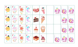 Juego de Fichas de Mahjong Americano, 160 Piezas, con Diseño de Dulces, OMHJGO Pastel Dreams, Fichas de Mahjong para Fiestas de Niñas - Product Image 6