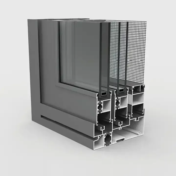 브릿지 컷오프 알루미늄 합금 도어 및 윈도우 OEM EDM 공장 맞춤형 알루미늄 프레임 슬라이딩 도어 창 프레임 프로파일
