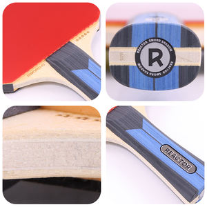 مفاعل: مضرب تنس الطاولة الاحترافي-AYOUS + KIRI من 7 طبقات من الخشب الخالص مقابض مستقيمة/أفقية - Product Image 4