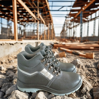 Chaussures de travail de construction de marque de haute qualité bottes industrielles résistantes au pacte et à la perforation pour hommes à bout en acier chaussures de sécurité