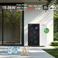 Bomba de Calor Aire-Agua R32 para Uso en Hoteles al Aire Libre, Descongelación Inteligente, Inversor DC, 380V, 19.8kW, Alta Eficiencia, Ahorro de Energía, SG Ready