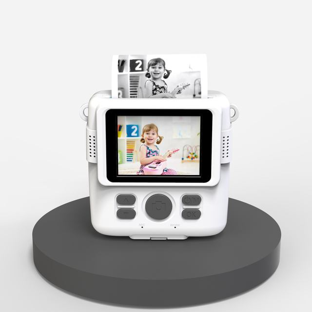 Kids Toy Digital Camera Children CMOS Sensor MP3 Games Mini Thermal Instant Photo Printer 1080P Video 32GB Built-in Filter