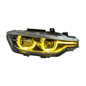 BMW F30 için SJC oto farlar F31 F35 2013-2019 aydınlatma sistemi far çift renkli DRL tak ve çalıştır ön araba ışıkları parçaları - Product Image 5