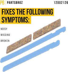 PartsBroz Front Glide Kit Sèche-linge Électrique Pièces 220V Plastique Compatible Whirlpool DR Magic Chef Maytag Admiral Laundry Appliance - Product Image 4