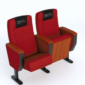 Thiết kế hiện đại miễn phí-đứng Tip-up Auditorium ghế bền vải gấp bằng gỗ trường nhà thờ ghế cho nhà hát và hội trường sử dụng - Product Image 2