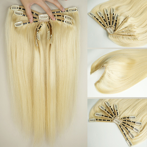 ต่อผมแบบคลิปหนีบติดเร็ว ยี่ห้อ Octopus Clip, <span class=keywords><strong>ผม</strong></span>แท้ 100% แบบมองไม่เห็น ต่อผมแบบชิ้นเดียว ขายส่งสำหรับร้านขายอุปกรณ์เสริมสวย - Product Image 5