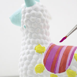 DIY卡通羊驼石膏画制作自己的绘画玩具套装教育儿童工艺品儿童用品套装 - Product Image 2