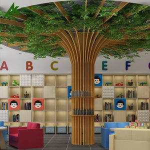 Tubo de aluminio en forma de árbol, serie 6000, cepillado, cuadrado, para decoración de interiores comerciales - Product Image 3