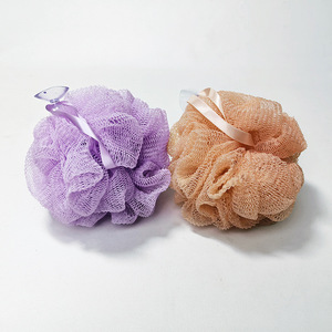 Bath <b>Sponge</b> Flower 60g PE Polyester <b>Exfoliating</b> Bath Ball For Skin Care - Product Image 2