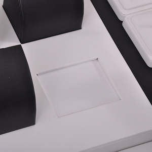 Expositor de Joyería de Lujo Personalizado, Organizador de Joyas Blanco y Negro, Resistente, para Venta al Por Mayor - Product Image 4