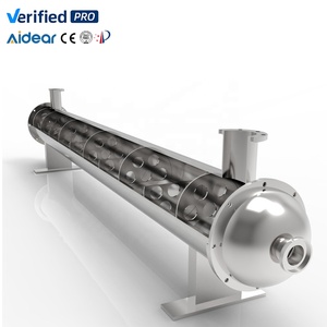 Échangeur de chaleur industriel à calandre et tubes Aidear pour refroidisseur d'huile hydraulique, climatisation de bateaux et yachts, condenseur d'eau de mer - Product Image 1