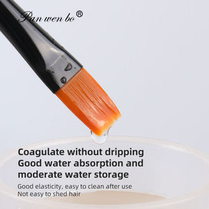 Panwenbo 10 pz pennello per pittura ad acquerello in Nylon 100% professionale arte acrilico pennelli Set pennello per pittura acrilica - Product Image 5