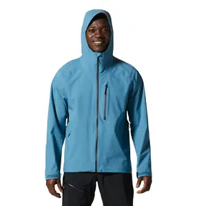 Superlight Waterproof Breathable Stretch Ripstop Fabric Rain Coat Jacket for Men Custom Waterproof Jacket