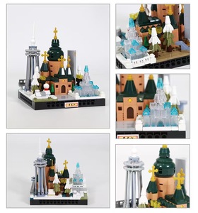 Micro-landscapes Scenic Areas Series Model Toys New Ornaments Assembling Urban for Children Gift <b>Building</b> <b>Blocks</b> Sets - Product Image 3