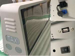 Doppia parte esterna del tetto del Taxi Video Display a <span class=keywords><strong>LED</strong></span>/Full Color Car Top <span class=keywords><strong>Sign</strong></span>/3G WIFI Taxi pubblicità Light Box esterno Dip P10 Rgb - Product Image 6
