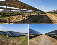 Système de montage solaire au sol en alliage d'aluminium, supports photovoltaïques, support de panneau solaire au sol, canal en C, canal à poutre unique