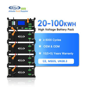 Batería de Litio para Almacenamiento de Energía de 6000 Ciclos, Paquete de Baterías Solares de Alto Voltaje de 10KW, 15KW, 20KW, 25KW, 30KW, 50KW, 100Ah - Product Image 1