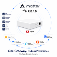 SIXWGH Matter, Nuevo Sistema Domótico Inteligente, Gateway Zigbee con Cable para Controlar Dispositivos Inteligentes a través de Homekit y Alexa