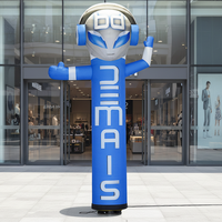 Robot Inflable de 360 Grados, Bailarín Aéreo Inflable Personalizado de 10 Pies para Eventos Promocionales