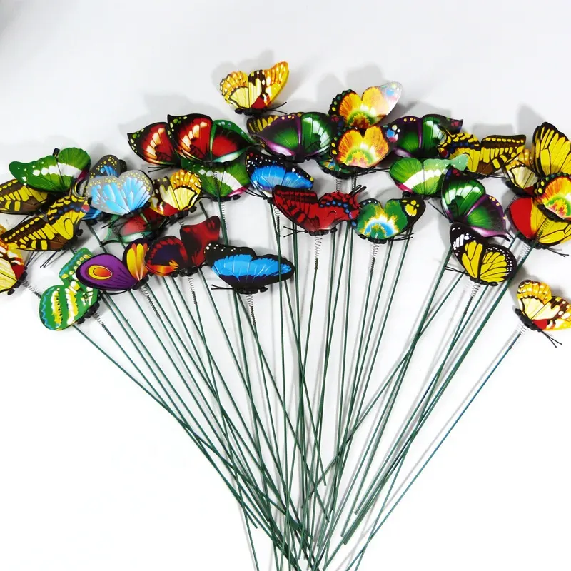정원 장식품 안뜰 장식 나비 파티에 대 한 방수 다채로운 나비 스테이크