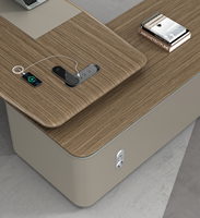Bureau de direction de luxe à hauteur réglable avec rangement verrouillable – Poste de travail moderne haut de gamme pour manager