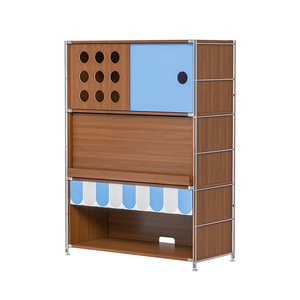 Mobilier multifonctionnel pour chat : meuble de rangement à 3 niveaux avec lit, toilettes et espace de vie pour chats de taille moyenne, idéal pour bureau, chambre et salon. - Product Image 4