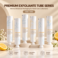 Tubes d'emballage pour crème pour les mains en aluminium et plastique laminé, impression UV personnalisée, bouchon à vis, vides, OEM ODM