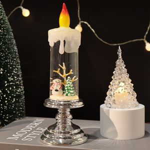 Lanterne à <span class=keywords><strong>bougie</strong></span> de Noël en plastique en gros, éclairage <span class=keywords><strong>LED</strong></span> sans flamme pour les décorations d'ambiance de Noël - Product Image 6