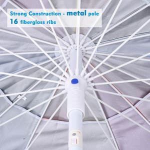 Fabricant en gros 1.8m <span class=keywords><strong>grand</strong></span> parapluie droit coupe-<span class=keywords><strong>vent</strong></span> 16 côtes <span class=keywords><strong>parasol</strong></span> coloré pour la pêche en plein air <span class=keywords><strong>parasol</strong></span> de <span class=keywords><strong>plage</strong></span> arc-en-ciel - Product Image 3