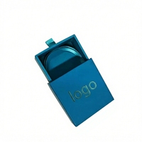 Boîte à bijoux de luxe personnalisée avec fermeture magnétique rigide et impression de logo en or
