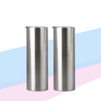 Gobelet droit à Double paroi avec couvercle, nouveaux produits en acier inoxydable Sublimation, 15oz 20oz 30oz 35oz, livraison gratuite