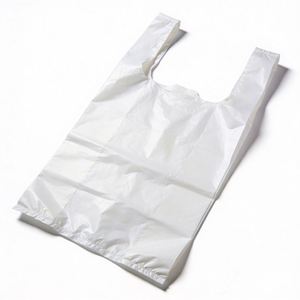ถุงเสื้อยืด HDPE/LDPE แบบใช้แล้วทิ้ง พร้อมหูหิ้วแบบเสื้อกั๊ก สำหรับใส่ของชำ ผลไม้ และผัก - Product Image 3