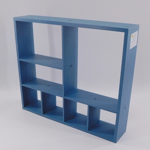 Étagère murale en bois multi-compartiments pour plantes, présentoir <span class=keywords><strong>cube</strong></span> avec design Art Déco et fonction de suspension pour vase mural - Product Image 6