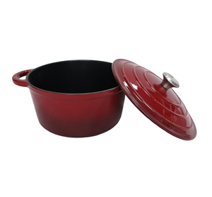 <span class=keywords><strong>Cocotte</strong></span> <span class=keywords><strong>en</strong></span> <span class=keywords><strong>fonte</strong></span> émaillée de qualité <span class=keywords><strong>professionnelle</strong></span>, antiadhésive, compatible gaz et induction, passe au lave-vaisselle et au micro-ondes, utilisable au four - Product Image 5