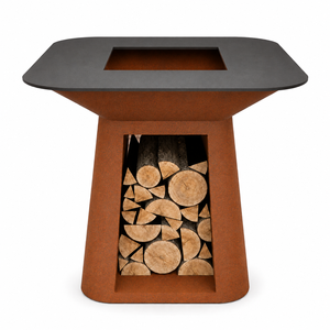 Parrilla para Exteriores <span class=keywords><strong>de</strong></span> Acero Corten, para Más <span class=keywords><strong>de</strong></span> 5 Personas, Cuerpo <span class=keywords><strong>de</strong></span> Acero Corten Resistente, Diseño Europeo Moderno, Multifuncional, para Cocinar en el Jardín o <span class=keywords><strong>Patio</strong></span> - Product Image 2