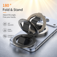 Support de téléphone magnétique universel antidérapant avec anneau de maintien, support pliable en métal pour téléphone portable, prix de gros