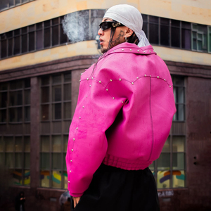 Giacche e Cappotti da Motociclista in Pelle Personalizzati per Uomo, con Borchie, Pesanti, Invernali, Antivento, con Zip, Stile Baseball e Aviatore - Product Image 3