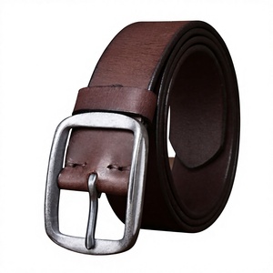 CLASSICAL TRENDS New Black Brown Cow Hide Genuine Leather Belt for Men Pin Buckle Handmade Durable Waterproof 3.5cm Casual - Product Image 1