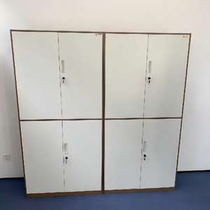 Selbstmontage-Aktenschrank mit abschließbaren Stahltüren, verstellbaren Regalen und langlebiger Metallstruktur für die Aufbewahrung von Bürodokumenten - Product Image 1