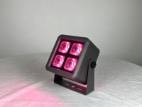 Projecteur LED RGBW étanche IP65 DMX512 en aluminium, alimenté par batterie, pour clubs, fêtes, hôtels
