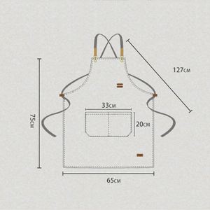 Échantillon Gratuit Tabliers Personnalisés en Gros pour Cuisine, Chef, Barista, Barbecue, Coiffeur, Femme, Serveur de Restaurant - Product Image 3