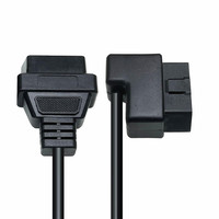 AOTAI Câble d'extension OBD2 complet 16 broches Scanner de diagnostic 12V pour analyseur de moteur de voiture avec écran LCD mâle à femelle
