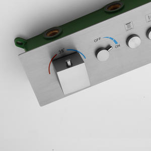 Thermostatic <b>Shower</b> Valve Body Brushed Stainless Steel Manual Operation 38 Degree Temperature <b>Control</b> Rain <b>Shower</b> Body Spray - Product Image 1