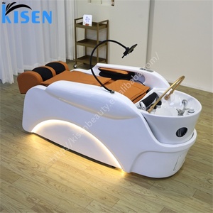 Sillón de Masaje y Lavado de Cabello Kisen Contemporáneo para Salón de Belleza, con Sistema Eléctrico Automático, Requiere Plomería - Product Image 3