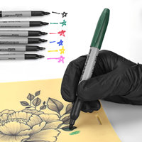 Livraison gratuite, 24 couleurs personnalisables, peinture permanente imperméable, pointe en feutre extra fine, marqueur stylo 1mm