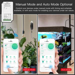 Module d'interrupteur intelligent WiFi Moes pour la température et l'humidité, double sortie relais, contrôle sans fil, compatible Alexa et Google <span class=keywords><strong>Assistant</strong></span>, contrôle par application - Product Image 5