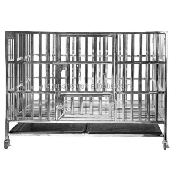 42Inch welded Folding Pet Cage for Dogs Convenient Portable Kennel with tray