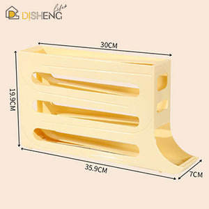 IStapromo Gifts 4 Tiers <b>Egg</b> Holder <b>Egg</b> Organizer <b>Storage</b> Container Rolling Rack Large Capacity <b>Egg</b> <b>Storage</b> Box for Home Fridge - Product Image 3