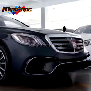Kit Carrozzeria per <span class=keywords><strong>Mercedes</strong></span> Benz <span class=keywords><strong>Classe</strong></span> S W222 2014-2020, Aggiornamento Nuovo Design S65, Paraurti, Minigonne Laterali, Griglia - Product Image 5