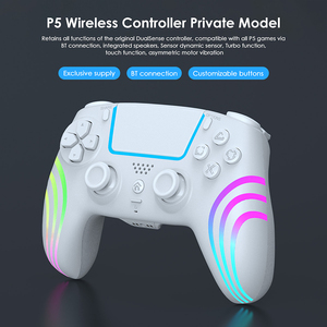 Manette de jeu sans fil HS-PS5230 avec double vibration, joystick lumineux RGB pour P5, accessoires de jeu PC - Product Image 2